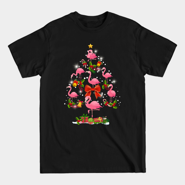 Disover Flamingo Christmas Tree - Flamingo Christmas - T-Shirt