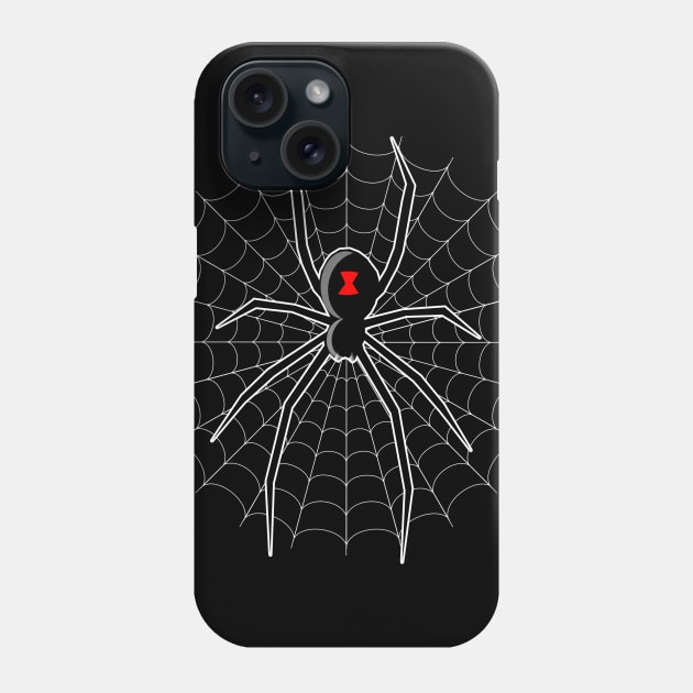 The Black Widow Logo Phone Case by woodsman