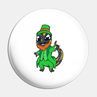 Salamander Leprechaun - St Patrick's Fire Salamander Pin