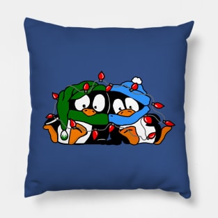 Christmas Penguin Pals Pillow