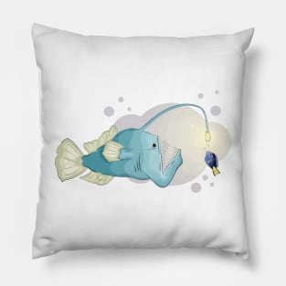 Angler fish from the abyss Pillow