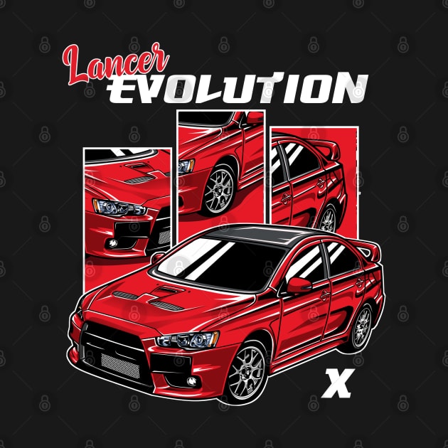 Lancer Evolution X by mirailecs