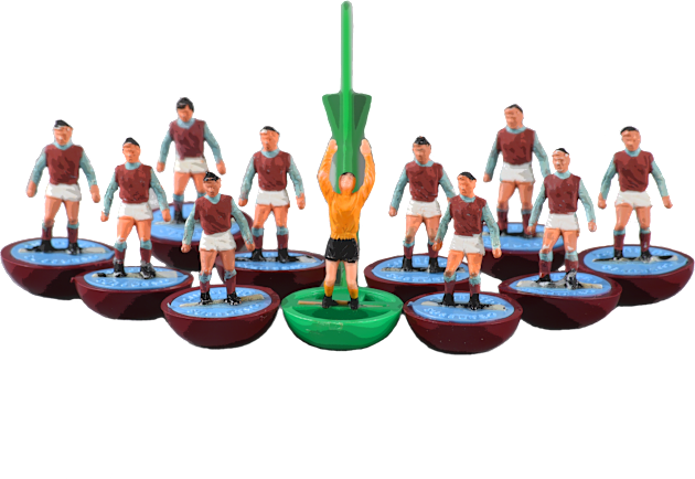 West Ham / Aston Villa / Burnley retro subbuteo football team Kids T-Shirt by vancey73