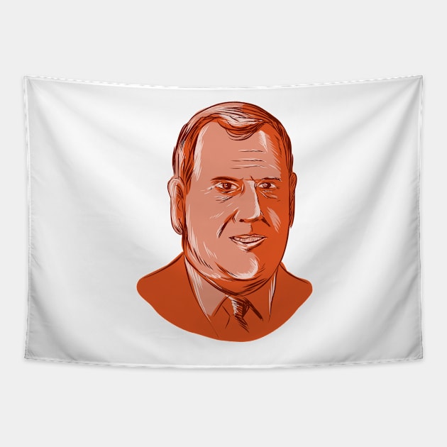 Chris Christie Governor New Jersey Tapestry by retrovectors