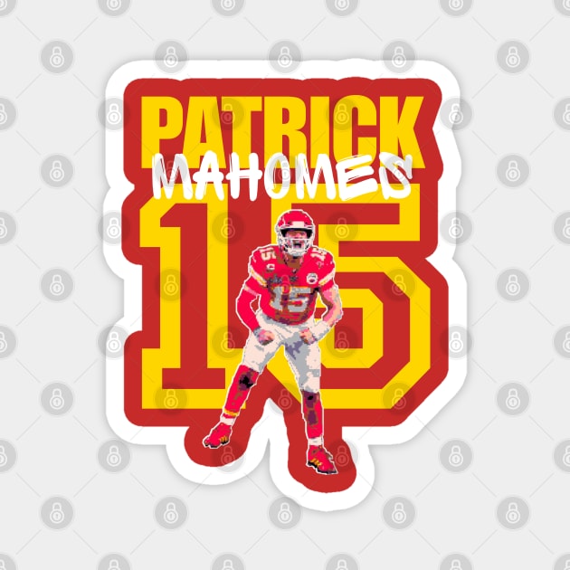 Patrick mahomes 15 Magnet by Qrstore