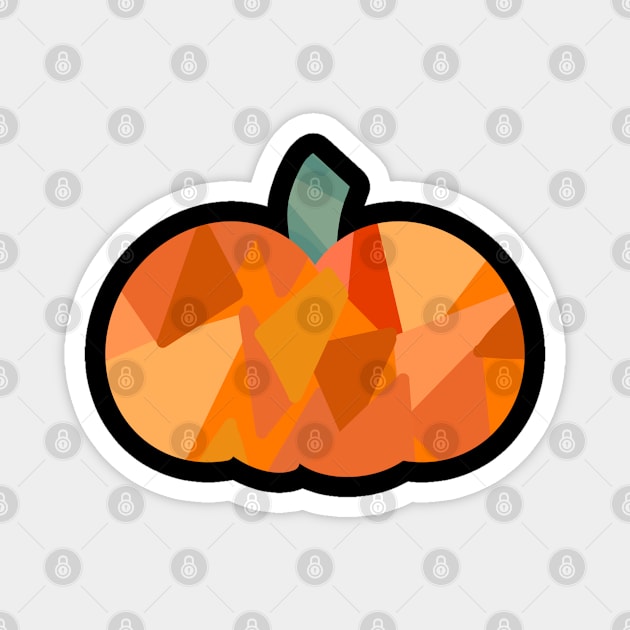 Mosaic Pumpkin Magnet by GrayDaiser