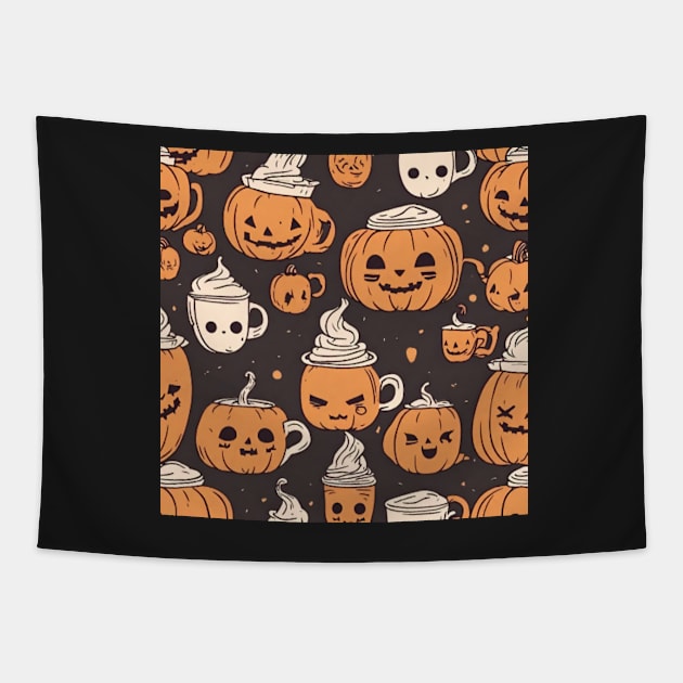 Pumpkin Spice Life Tapestry by Feychild333