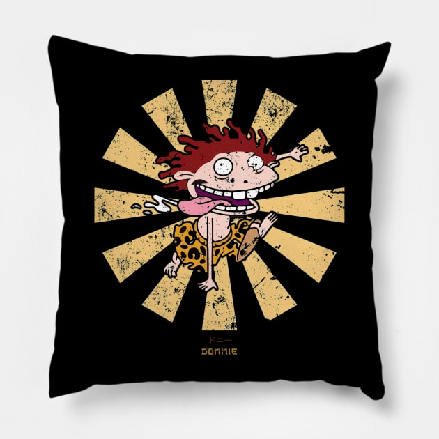 Donnie Retro Japanese Wild Thornberrys Pillow by custommagenta
