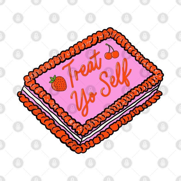 Treat Yo Self Cake by cjustdesigns