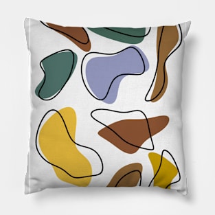 Abstract Colorful Shapes Pillow
