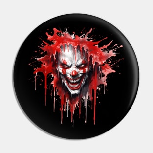 Scary Horror Clown Pin