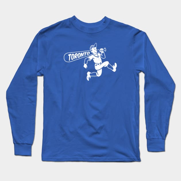 Vintage Running Baseball Player - Toronto Blue Jays (White Toronto  Wordmark) - Toronto Blue Jays - Long Sleeve T-Shirt