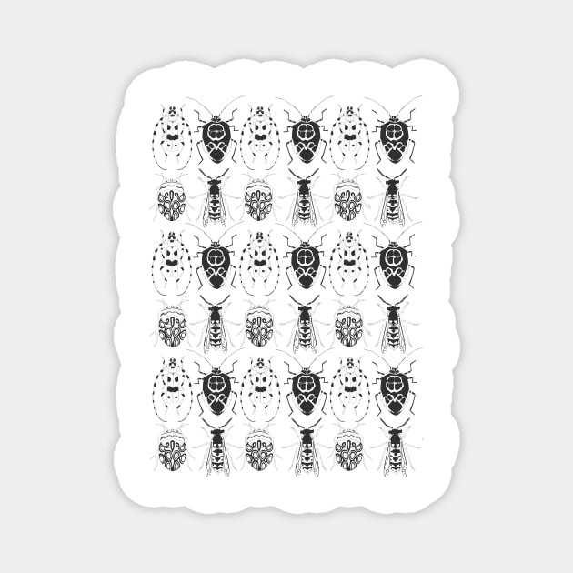 Insect pattern Magnet by nymthsdraws