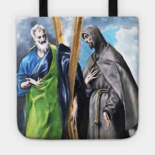 St. Andrew and St. Francis by El Greco Tote