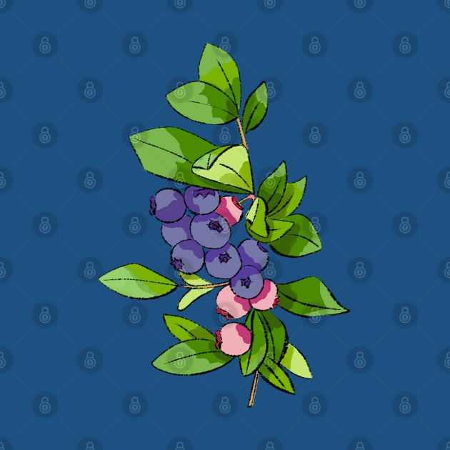 Blueberries by Art By Wendy_