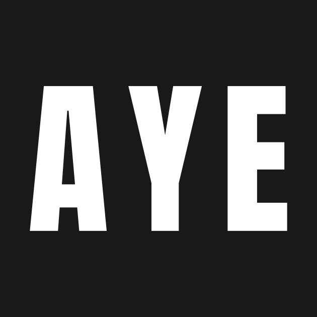 AYE Scotland's Big Way to Say Yes Aye Long Sleeve TShirt TeePublic