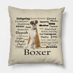 Boxer Traits Pillow