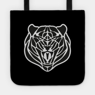 Abstract Tiger Head Tote