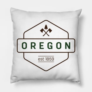 Oregon Axe Badge Pillow