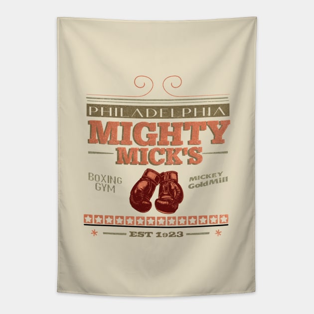 Mighty Mick's - Boxing Gym 1923 Tapestry by Nostalgia Avenue