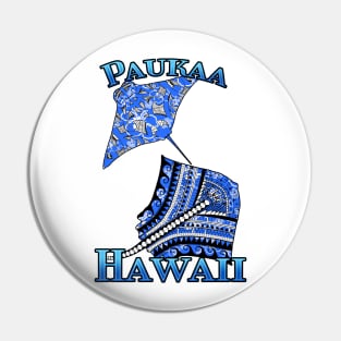 Paukaa Vacation Tribal Stingrays Pin