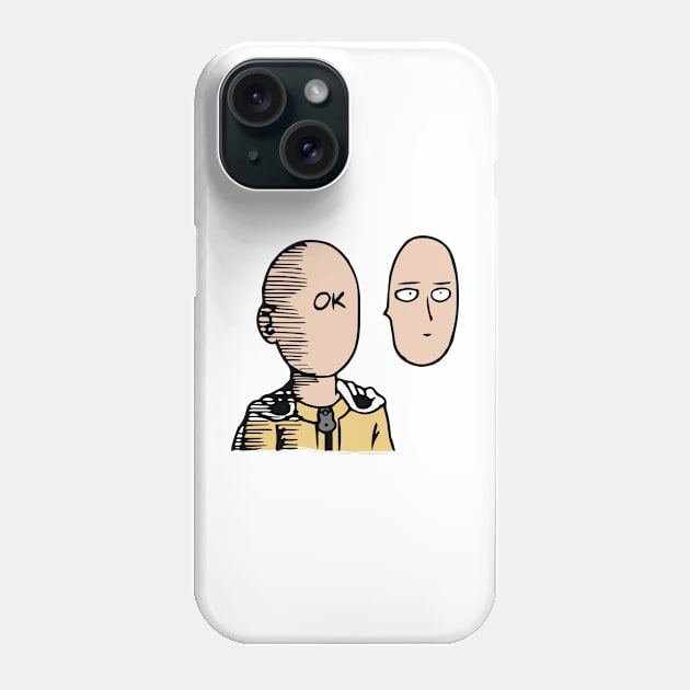 SAITAMA DRAWING MEME SAYING Phone Case by LIF