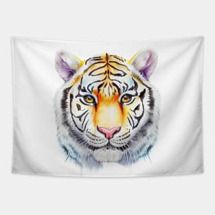 Tiger art, watercolor painting Tapestry