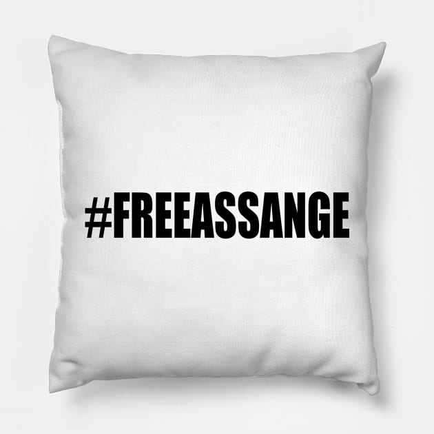 FREE ASSANGE Pillow by Milaino