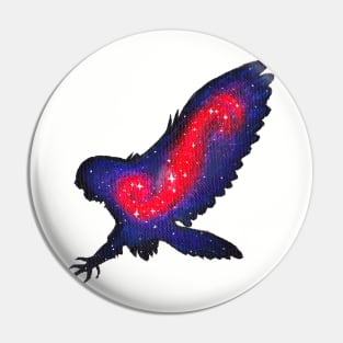 Galaxy Owl Pin