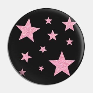 Light Pink Faux Glitter Stars Pin
