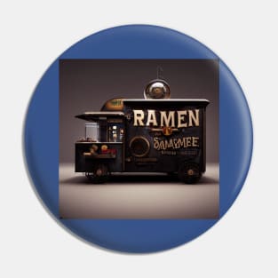 Steampunk Tokyo Ramen Food Truck Pin