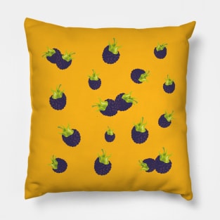 Blackberry Bliss - Bold and Beautiful Blackberry Design for Fruit Lovers Pillow