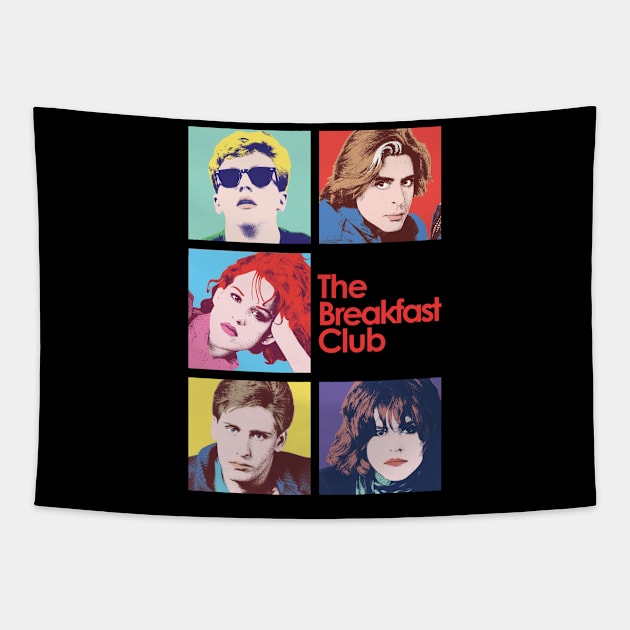 The Breakfast Club Movie 80s Retro Tapestry by Ahana Hilenz