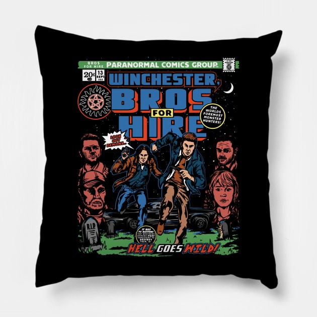 Bros 4 Hire Pillow by CoDDesigns