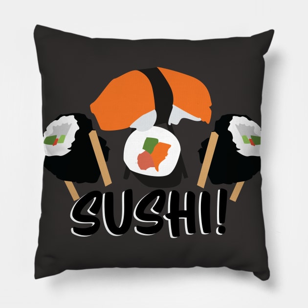 sushi! Pillow by RedValley