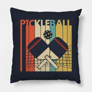 Vintage Retro Pickleball Pillow