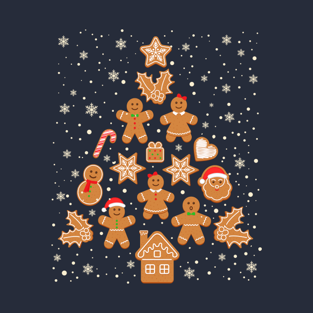 Gingerbread Christmas tree baking by TheDesignDepot