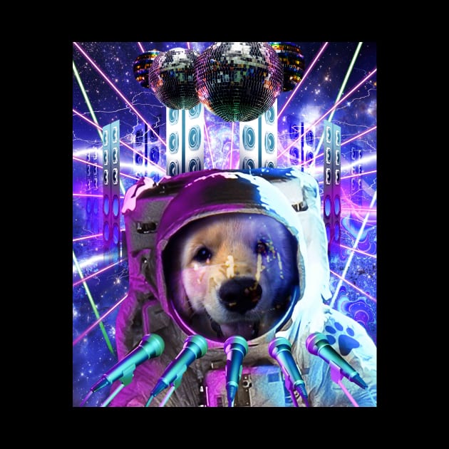 Rave Astronaut Dog by Random Galaxy