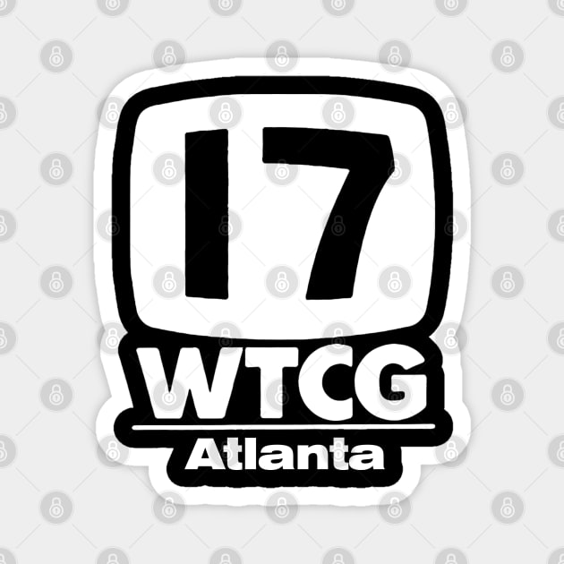 WTCG 17 Atlanta - The Precursor to WTBS Magnet by RetroZest