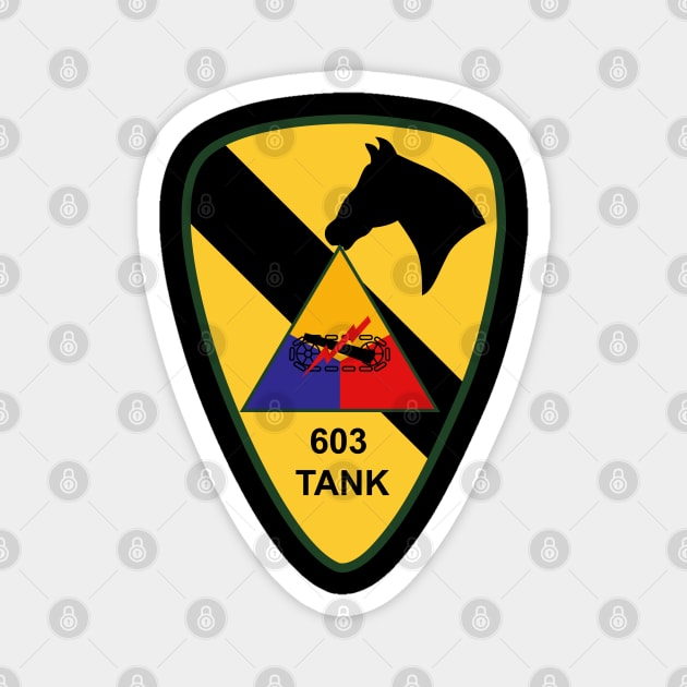 603rd Medium Tank Co  - 1st Cav wo Txt Magnet by twix123844