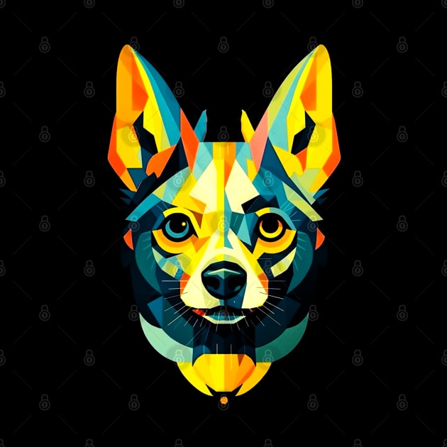 Abstract Dog face by Allbestshirts