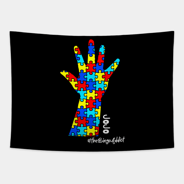 Autism Tee Tapestry by Confessions Of A Bingo Addict