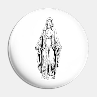 Madonna Lady Of Grace Design Pin