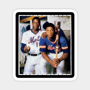 Dwight Gooden and Darry l Strawberry in New York Mets, 1983 Magnet