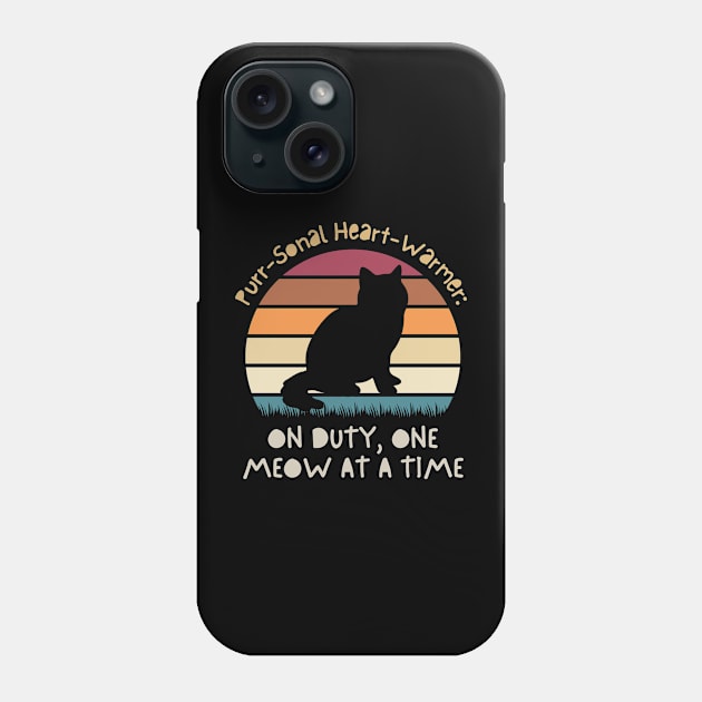 Purr-sonal Heart-Warmer: On Duty, One Meow at a Time Phone Case by BestCatty 