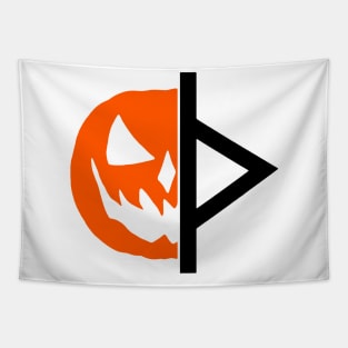 Curse of Michael Myers pumpkin / thorn symbol Tapestry