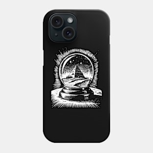 Pyramids in a snow globe Phone Case