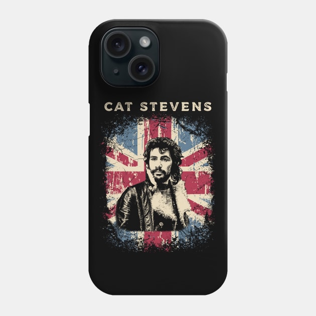 Vintage Distressed Cat Stevens Phone Case by Yopi