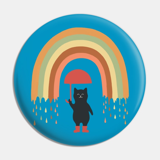 Rainbow cat colorful rain day Pin by Chewbarber