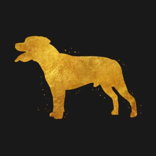 Staffordshire Bull Terrier golden art T-Shirt